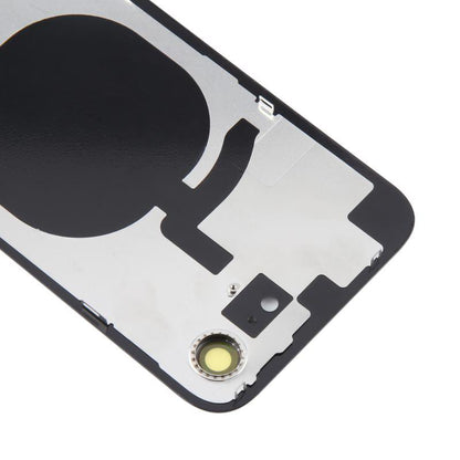 Glass Back For iPhone 16e Black Plain with Camera Lens No Logo Back Glass FoneFunShop