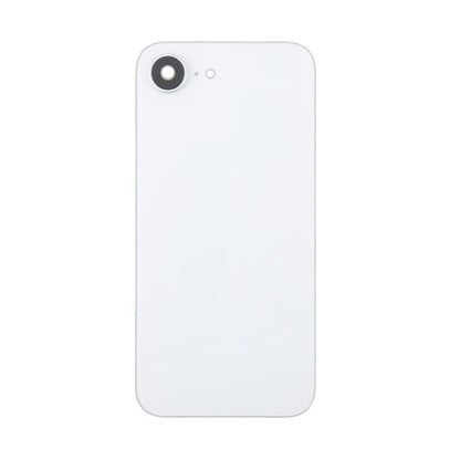 Glass Back For iPhone 16e White Plain with Camera Lens No Logo Back Glass FoneFunShop