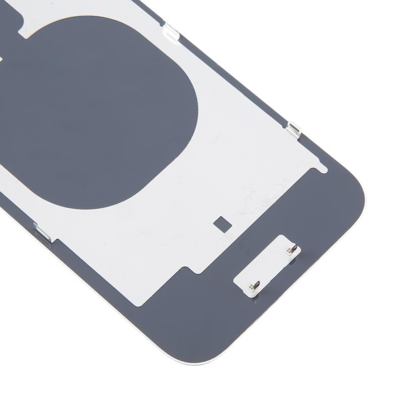 Glass Back For iPhone 16e White Plain with Camera Lens No Logo Back Glass FoneFunShop