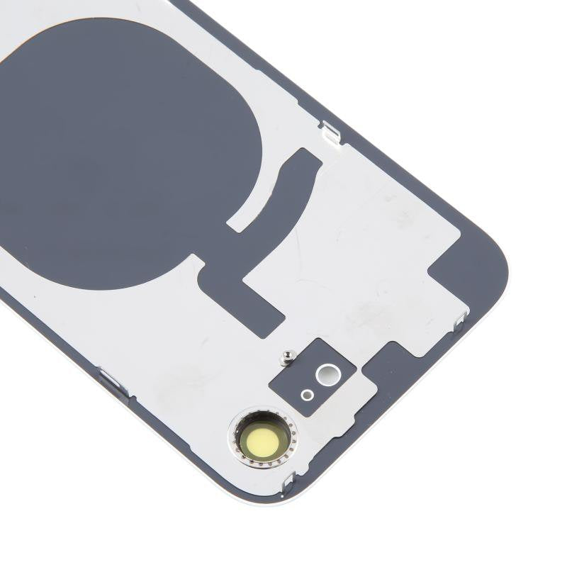 Glass Back For iPhone 16e White Plain with Camera Lens No Logo Back Glass FoneFunShop