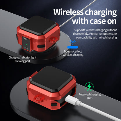 Pro Armor Rugged Case for Galaxy Buds 4 / 4 Pro - Red Case Cover FoneFunShop