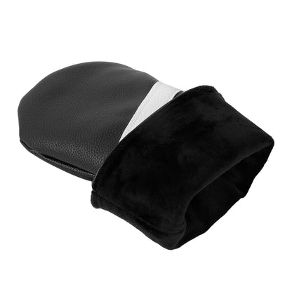 Leather Golf Covers Driver 1 3 5 Headcovers 3 Piece Set Black with White Golf Accessorise FoneFunShop