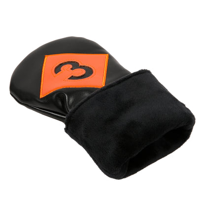 Leather Golf Covers Driver 1 3 5 U Headcovers 4 Piece Set Black with Multicoloured Golf Accessorise FoneFunShop