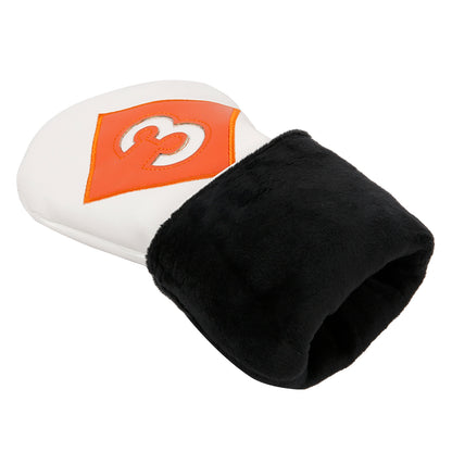 Leather Golf Covers Driver 1 3 5 U Headcovers 4 Piece Set White with Multicoloured Golf Accessorise FoneFunShop