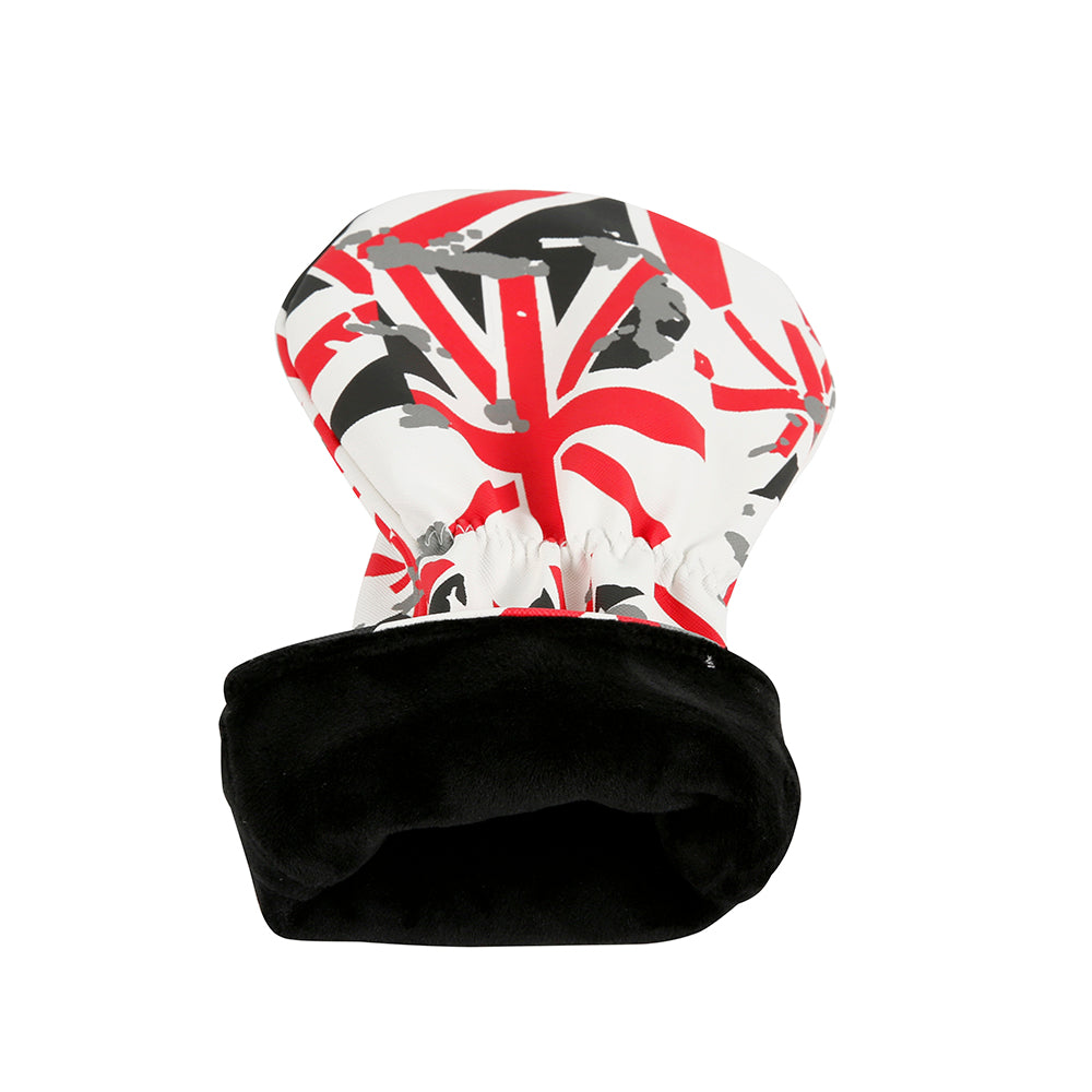 Golf Driver Head Cover 4 Piece Set | Fits #1 Driver, #3 Wood, #5 Wood, #U Utility Club | Protective Headcovers British Flag Union Jack Red Golf Accessorise FoneFunShop