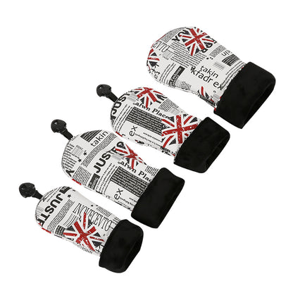 Golf Covers Driver 1 3 5 U Headcovers 4 Piece Set Union Jack Newspaper Golf Accessorise FoneFunShop