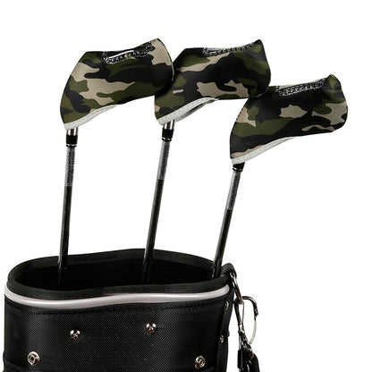 Golf Club Iron Head Covers 10 Piece Set Camouflage Green Headcover Protectors Golf Accessorise FoneFunShop