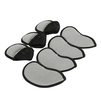 Golf Club Iron Head Covers 10 Piece Headcover Protector Grey with Black