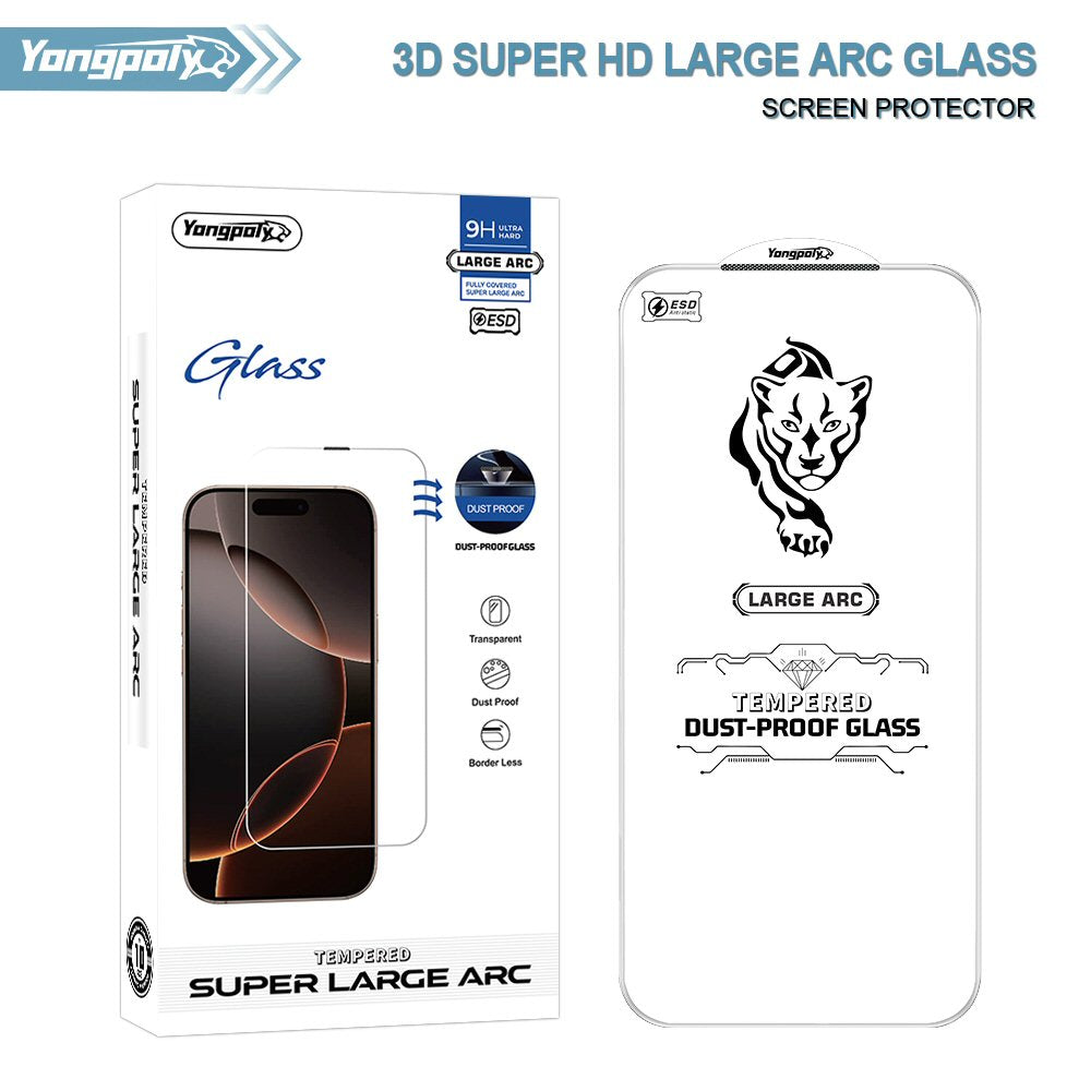 Pack of 3 9D Glass Screen Protector For iPhone 16 Plus Screen Protector FoneFunShop