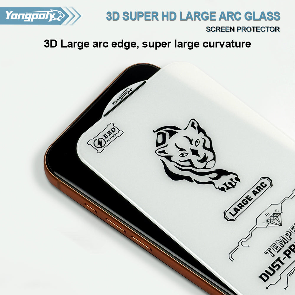 Pack of 3 9D Glass Screen Protector For iPhone 15 Plus Screen Protector FoneFunShop