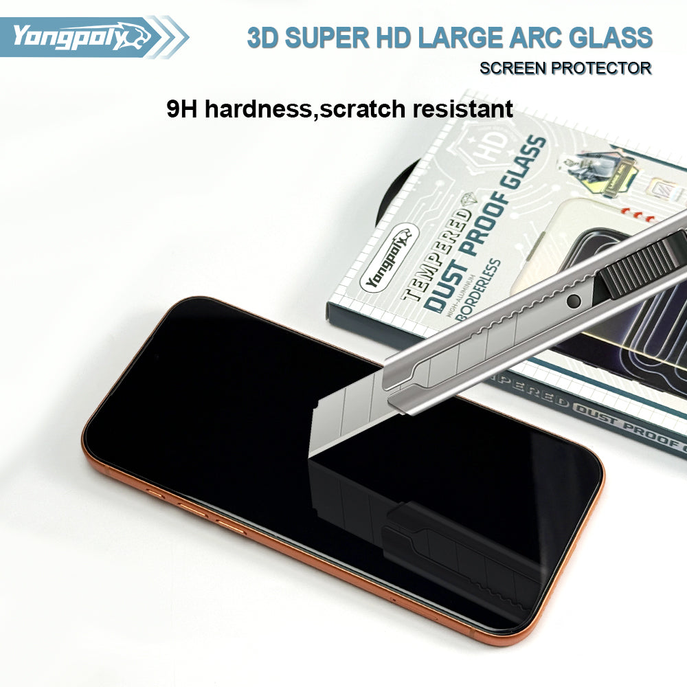 Pack of 3 9D Glass Screen Protector For iPhone 17 Air Screen Protector FoneFunShop