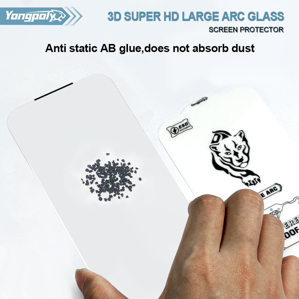 Pack of 3 9D Glass Screen Protector For iPhone 15 Screen Protector FoneFunShop
