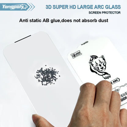 Pack of 3 9D Glass Screen Protector For iPhone 15 Plus Screen Protector FoneFunShop