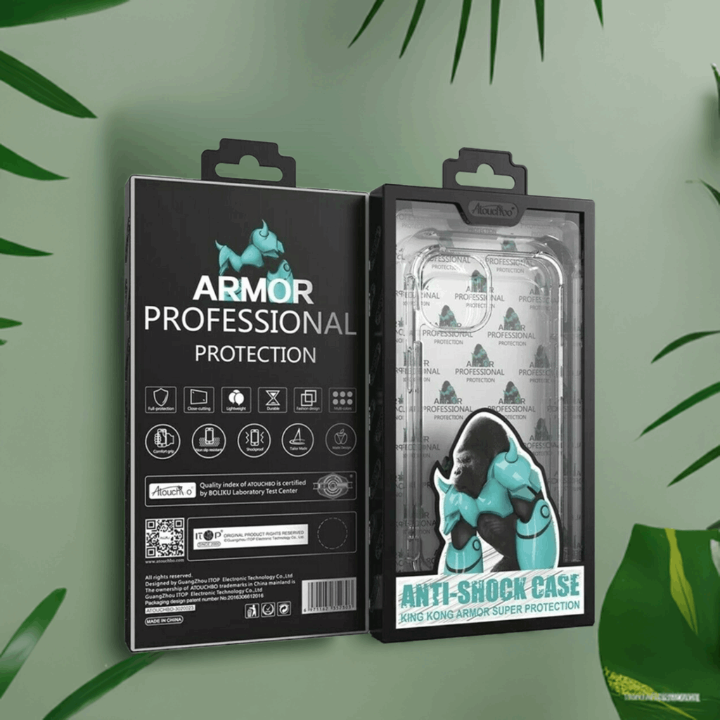 Case For iPhone 17 Pro Max Clear Transparent King Kong Tough Shockproof Armoured Case Cover FoneFunShop