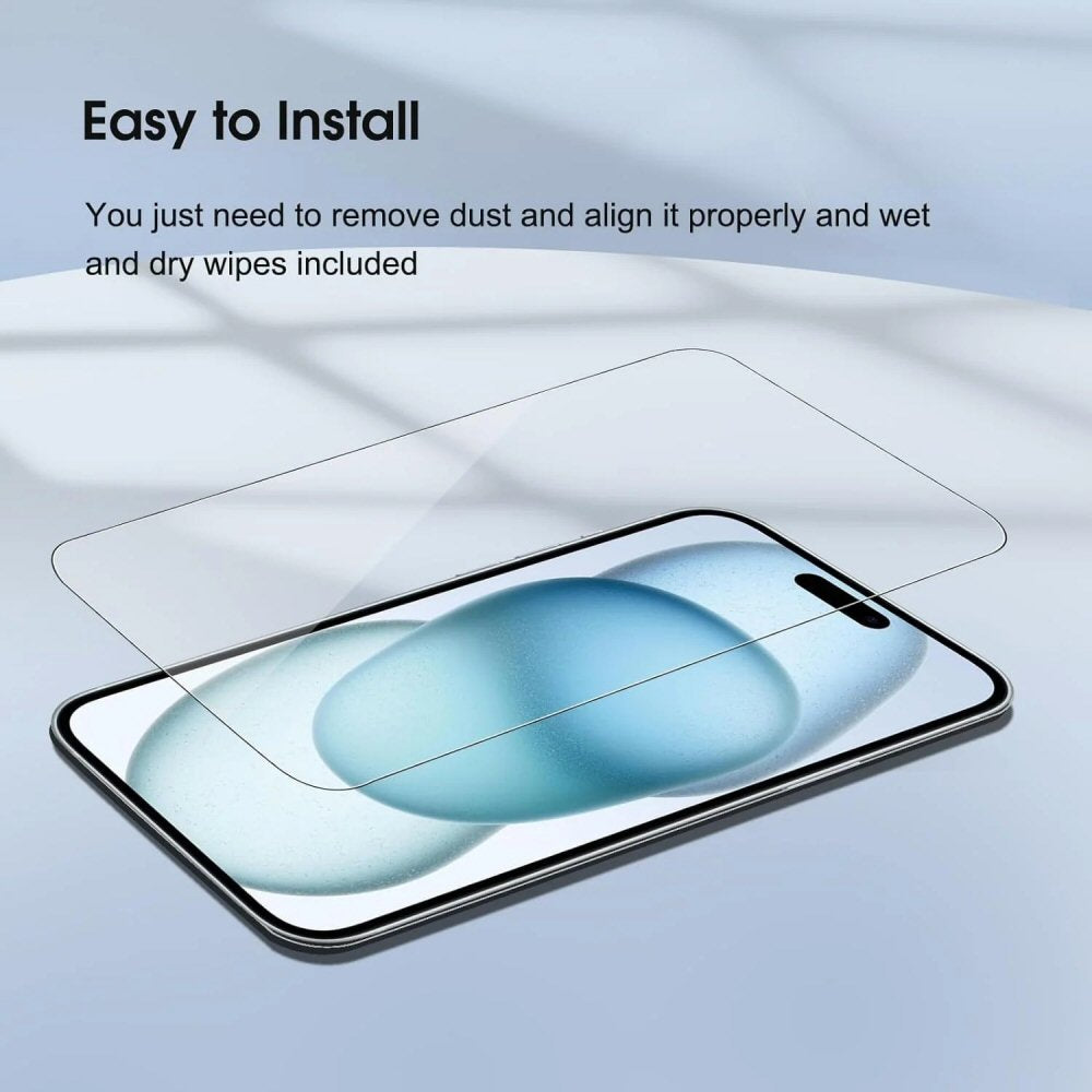 Glass Screen Protector For iPhone 17 Pro Max Pack of 2 Screen Protector FoneFunShop