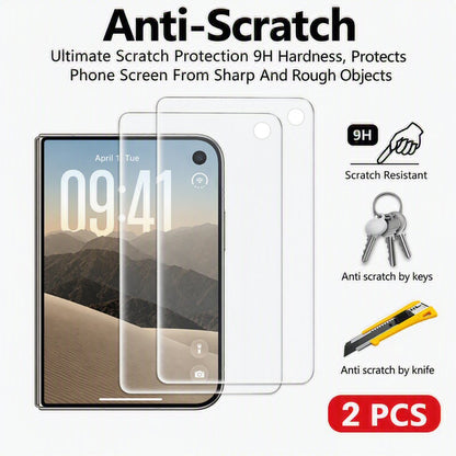 Screen Protector For iPhone Duo With Front Camera Cutout - 2 Pack Tempered Glass