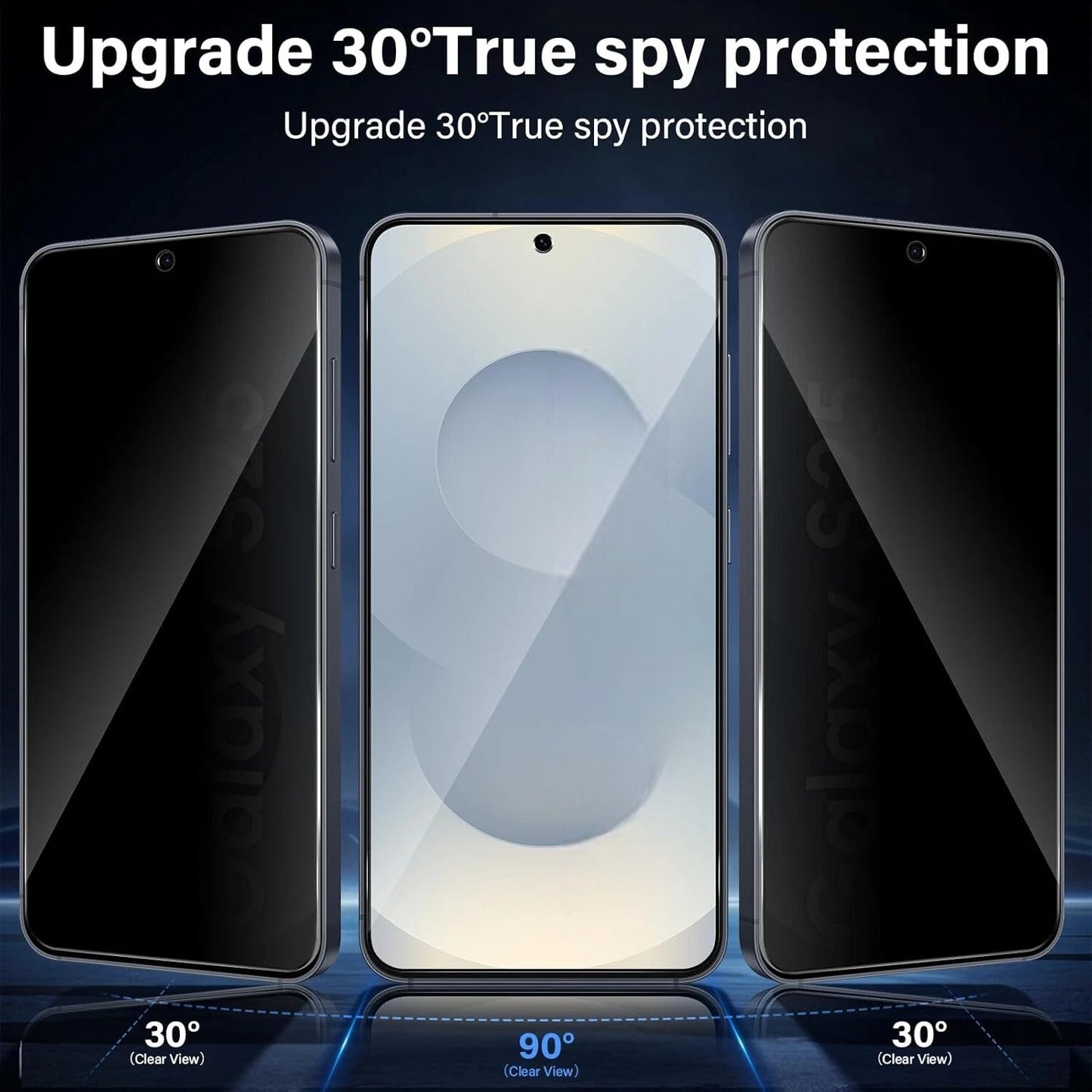 2 x Privacy Glass Screen Protectors For Samsung S26 Ultra with Fingerprint working Screen Protector FoneFunShop