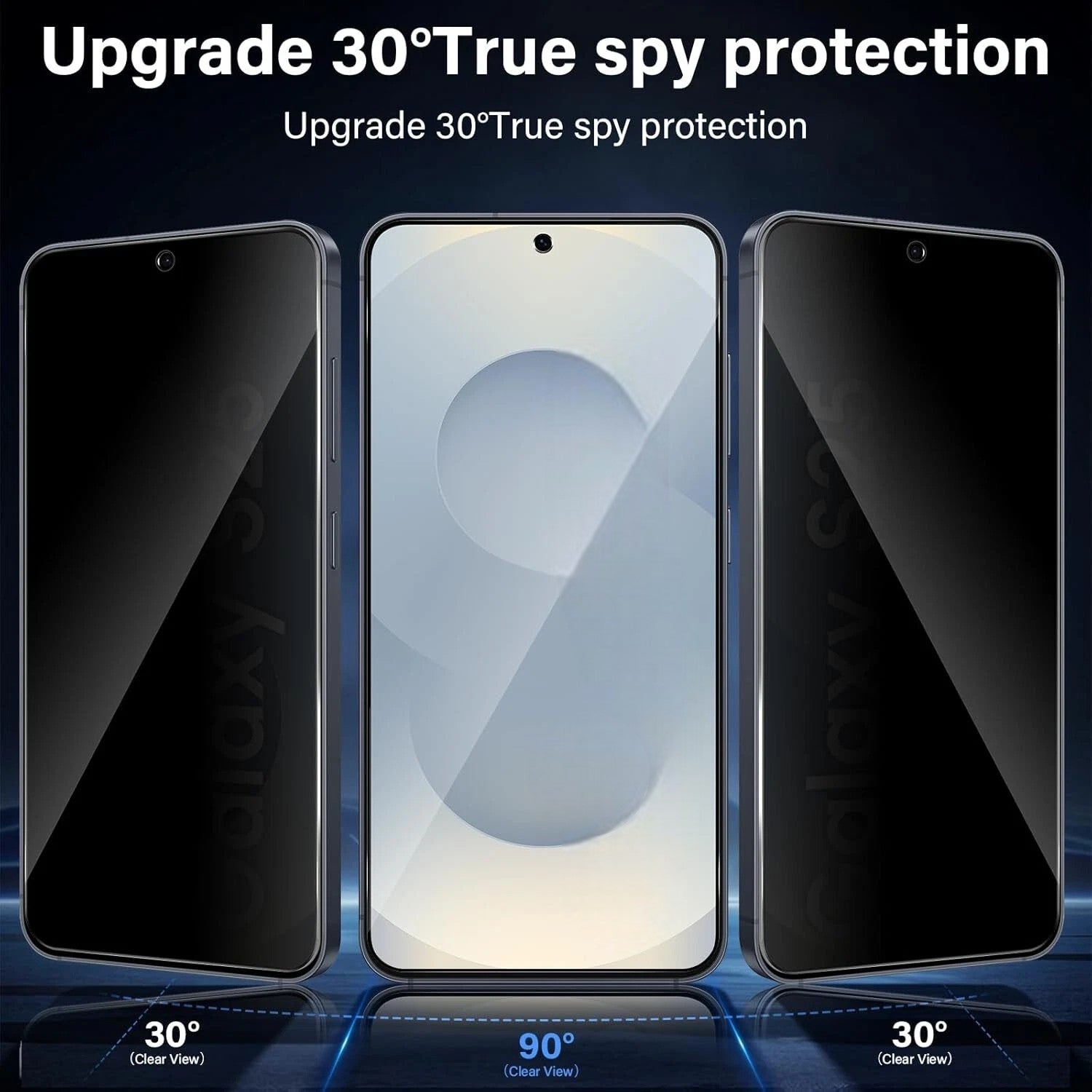 2 x Privacy Glass Screen Protectors For Samsung S26 Ultra with Fingerprint working Screen Protector FoneFunShop