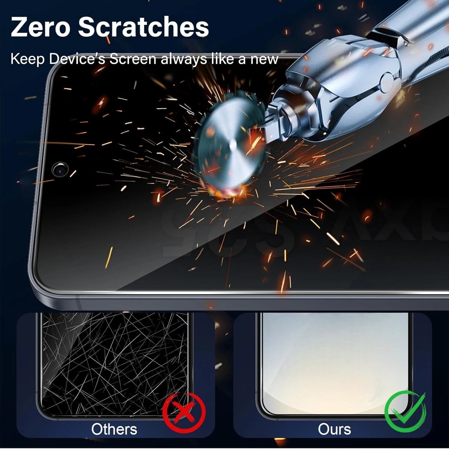 2 x Privacy Glass Screen Protectors For Samsung S26 Ultra with Fingerprint working Screen Protector FoneFunShop