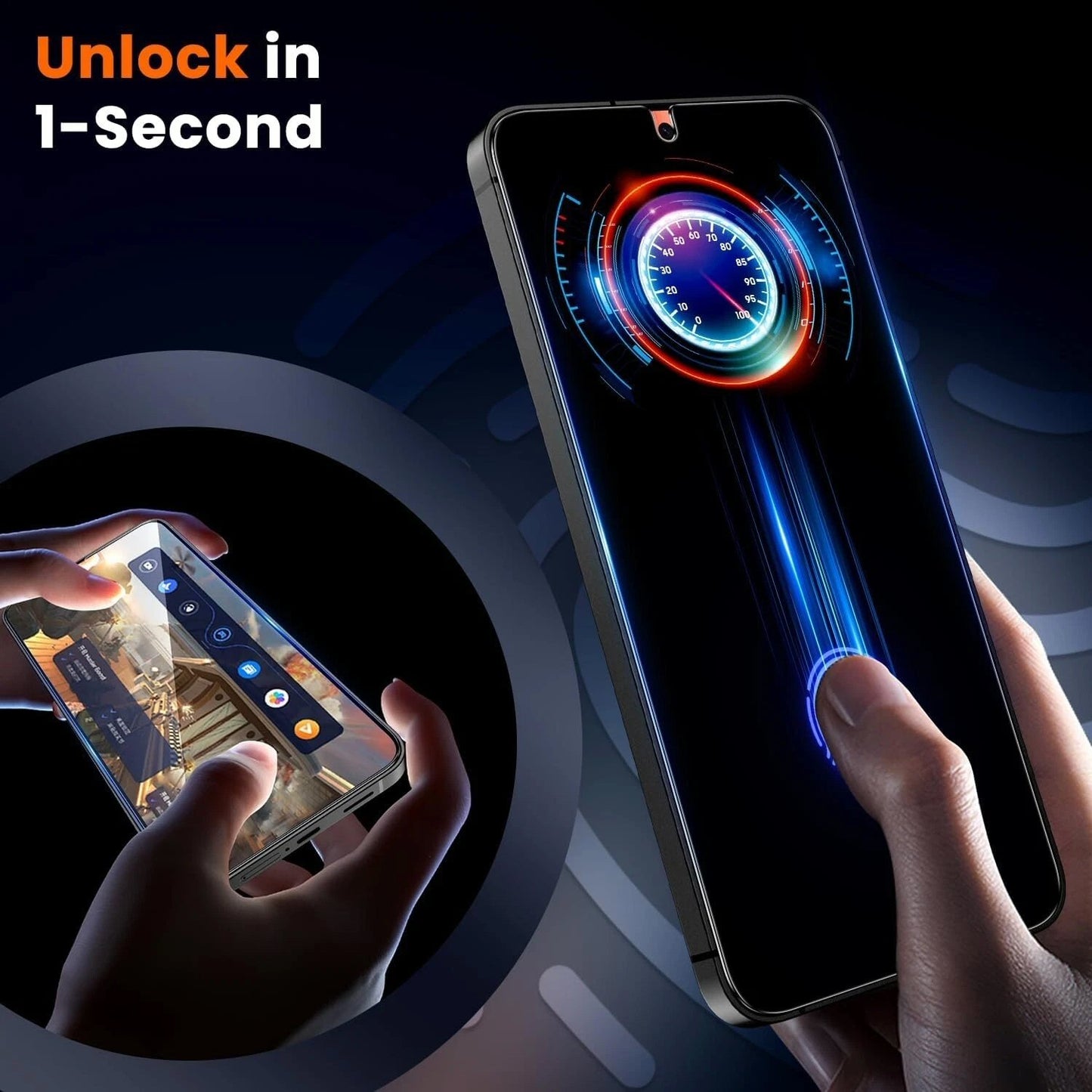 2 x Privacy Glass Screen Protectors For Samsung S26 Ultra with Fingerprint working Screen Protector FoneFunShop