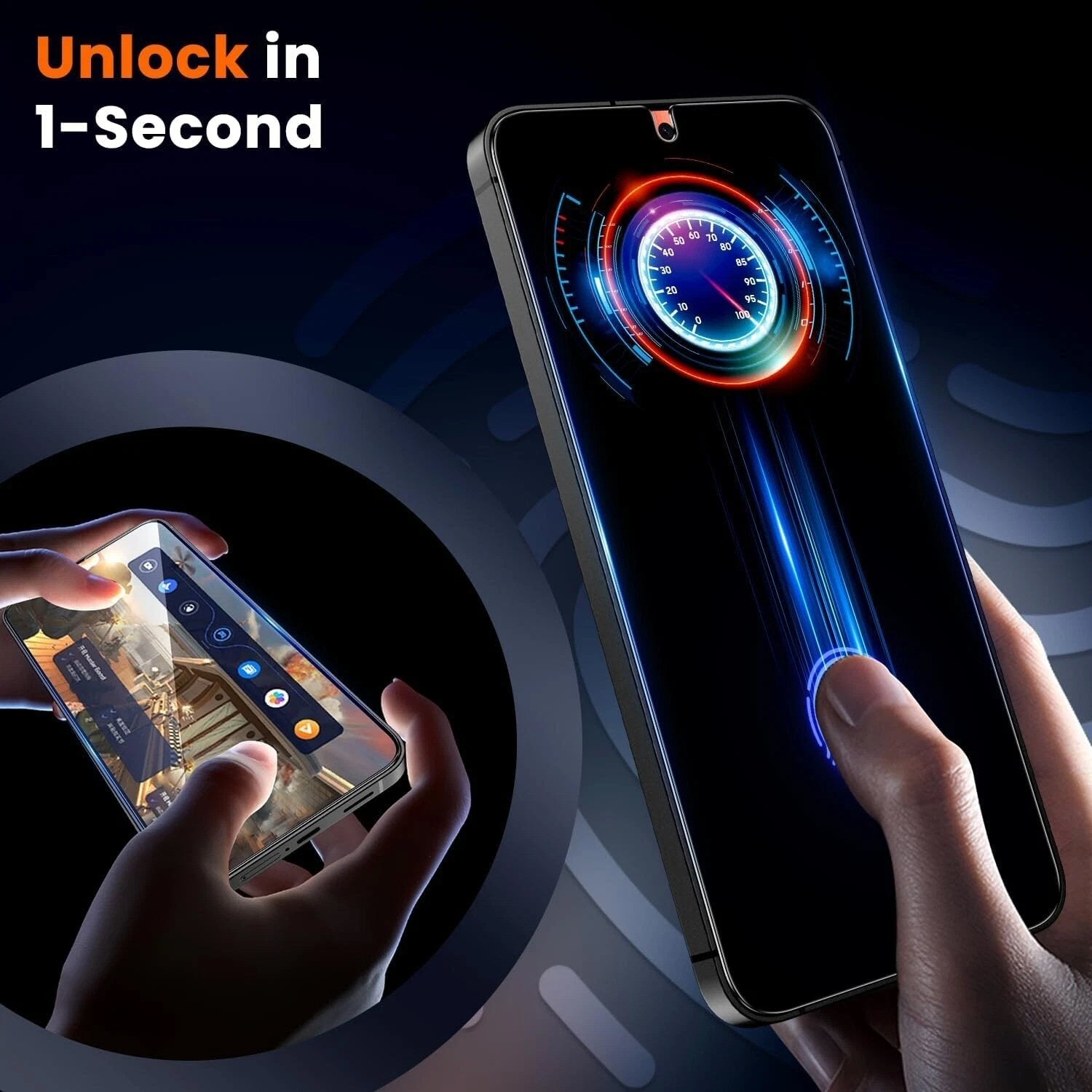 2 x Privacy Glass Screen Protectors For Samsung S26 Ultra with Fingerprint working Screen Protector FoneFunShop