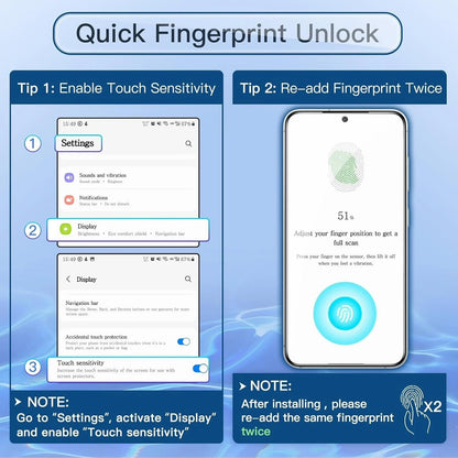 2 x Privacy Glass Screen Protectors For Samsung S26 Ultra with Fingerprint working Screen Protector FoneFunShop