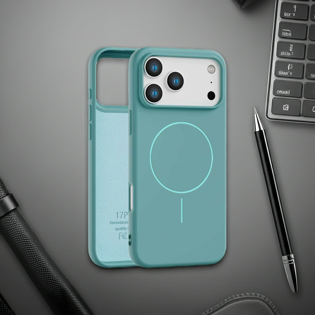 Magnetic Case for iPhone 17 Pro Max - Compatible with MagSafe - Shockproof Green Case Cover FoneFunShop