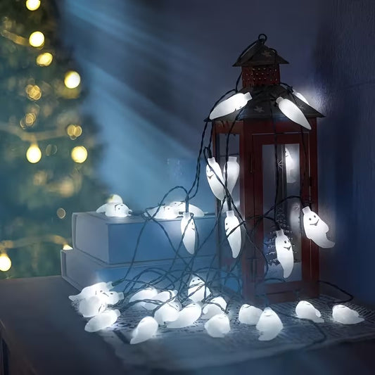 Halloween Ghost String Lights 20 LED Battery Operated Party Decor