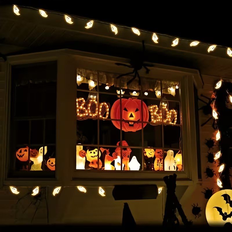 Halloween Ghost String Lights 20 LED Battery Operated Party Decor