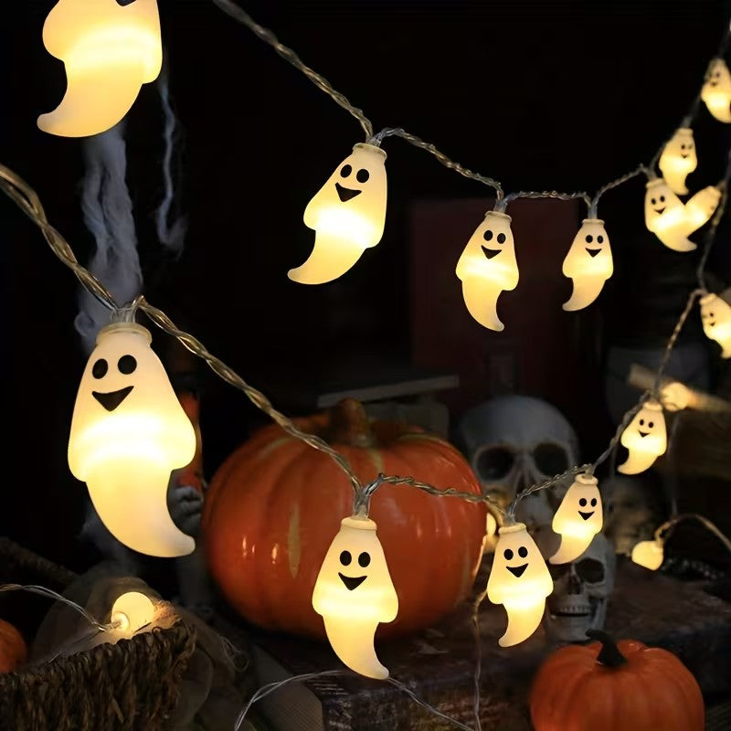 Halloween Ghost String Lights 20 LED Battery Operated Party Decor