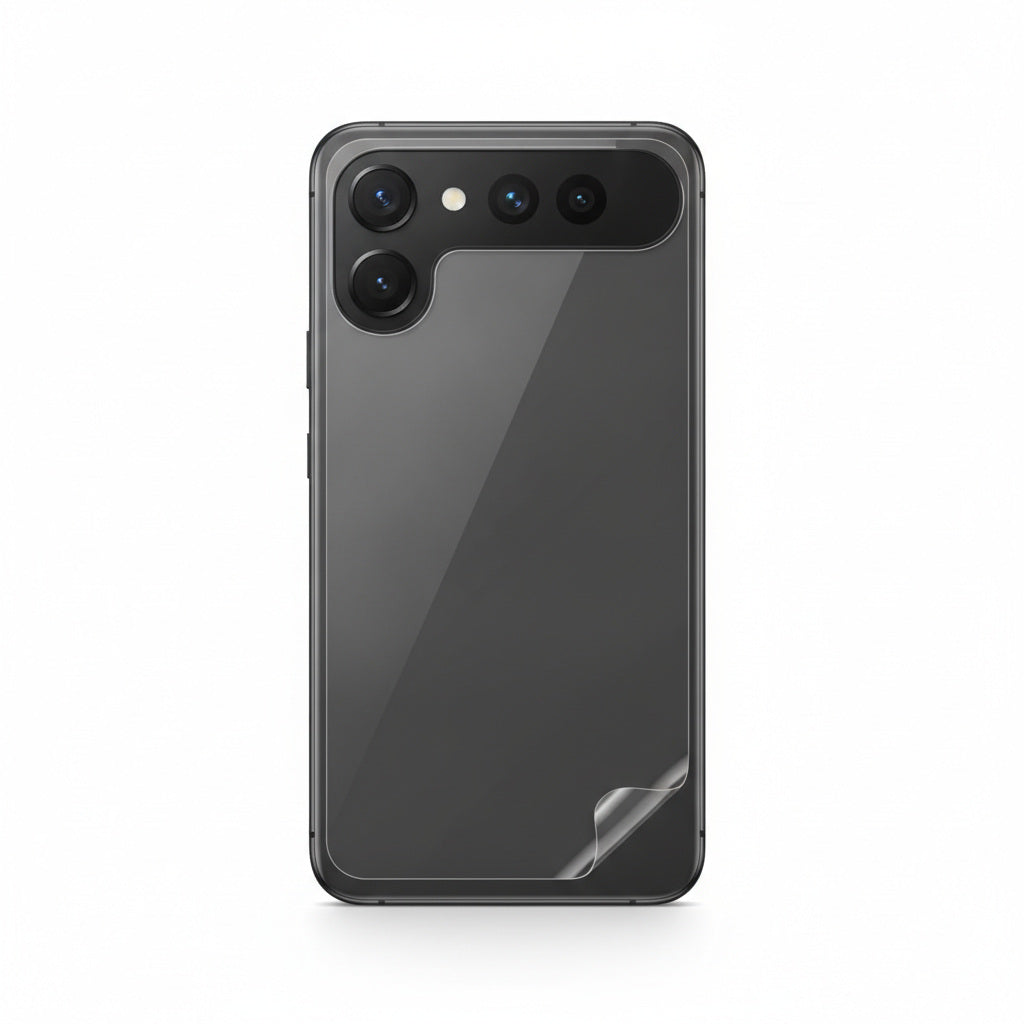 Hydrogel back protector for Pixel 10 - clear film on the back of the phone