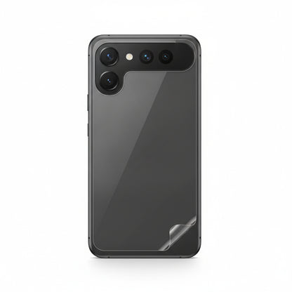 Hydrogel back protector for Pixel 10 - clear film on the back of the phone