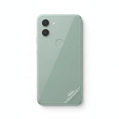 Hydrogel back protector for Pixel 5 - clear film on the back of the phone