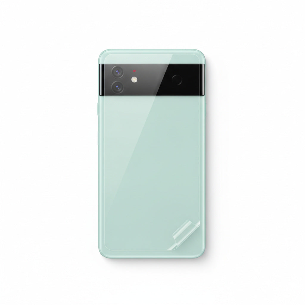 Hydrogel back protector for Pixel 6 - clear film on the back of the phone