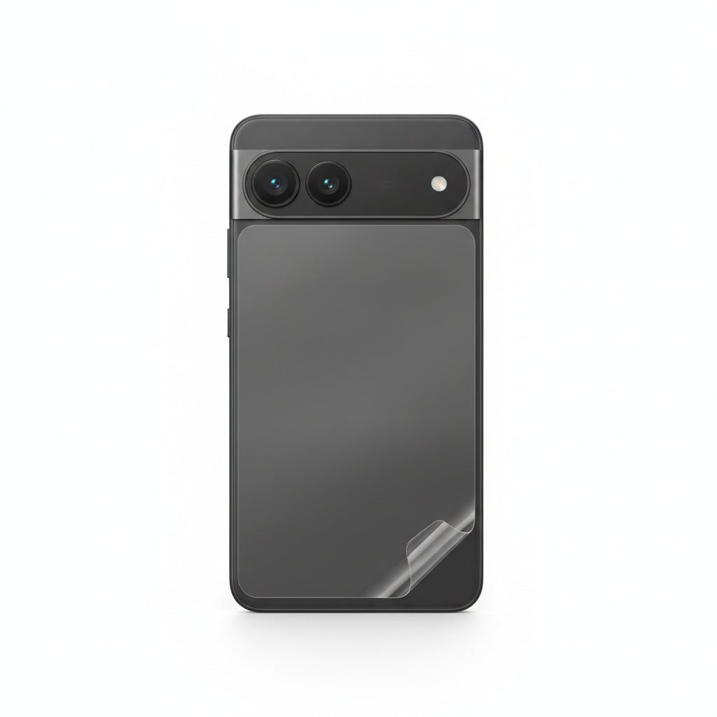Hydrogel back protector for Pixel 7a - clear film on the back of the phone