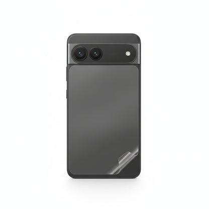 Hydrogel back protector for Pixel 7a - clear film on the back of the phone