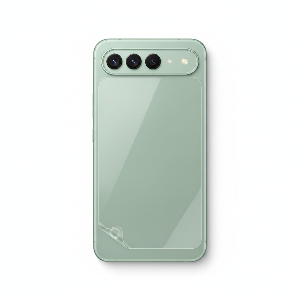 Hydrogel back protector for Pixel 9 Pro - clear film on the back of the phone
