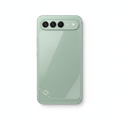 Hydrogel back protector for Pixel 9 Pro - clear film on the back of the phone