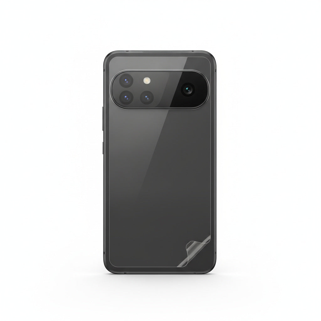 Hydrogel back protector for Pixel 9 Pro XL - clear film on the back of the phone