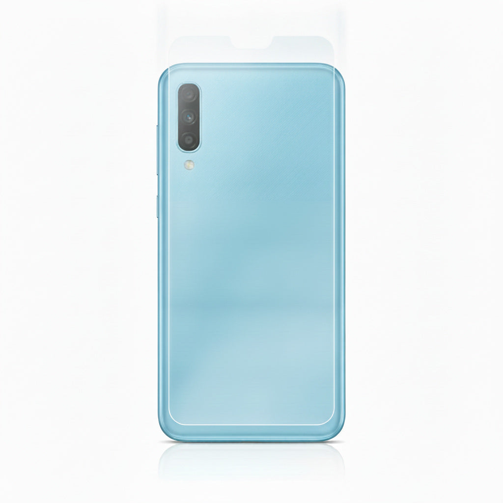 Hydrogel back protector for Samsung Galaxy A12 Nacho - clear film on the back of the phone