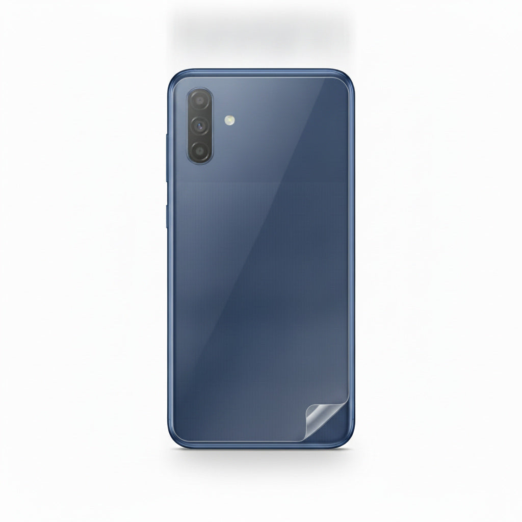 Hydrogel back protector for Samsung Galaxy A12 - clear film on the back of the phone