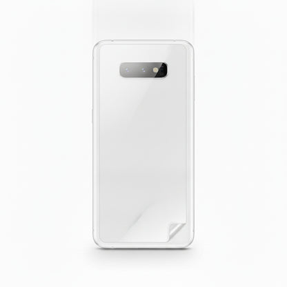Hydrogel back protector for Samsung Galaxy S10E - clear film on the back of the phone