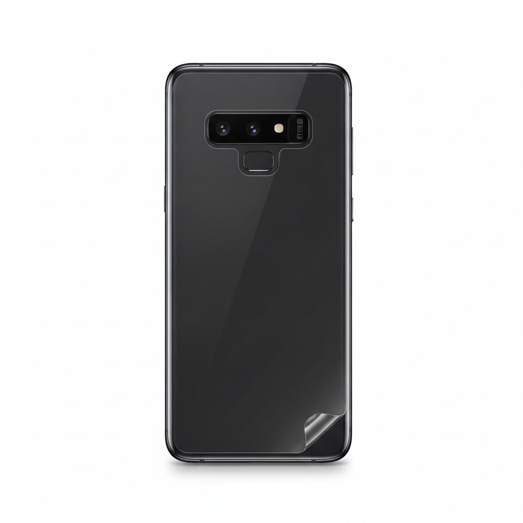 Hydrogel back protector for Samsung Galaxy S9+ - clear film on the back of the phone