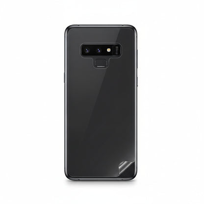 Hydrogel back protector for Samsung Galaxy S9+ - clear film on the back of the phone