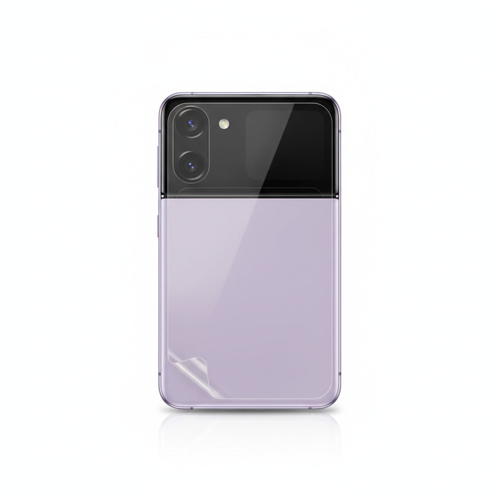 Hydrogel back protector for Samsung Galaxy Z Flip - clear film on the back of the phone