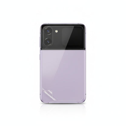 Hydrogel back protector for Samsung Galaxy Z Flip - clear film on the back of the phone