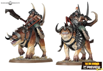 Ogor Mawtribes Maulbeast Cavalry miniatures