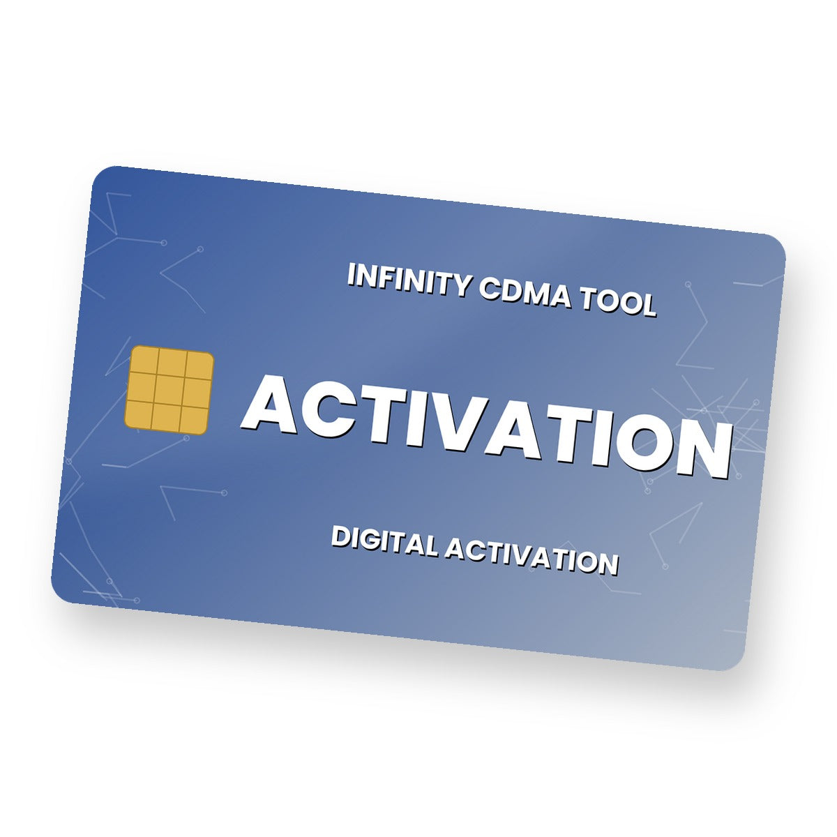 Infinity CDMA Tool Activation digital activation card
