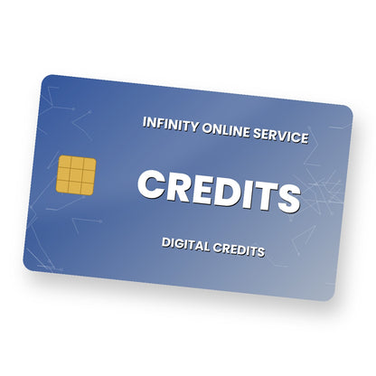 Infinity Online Service Credits digital credits card