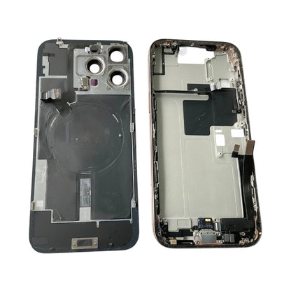 Original Genuine Housing Frame with Back Glass Gold Grade A for iPhone 16 Pro Max (Used OEM)
